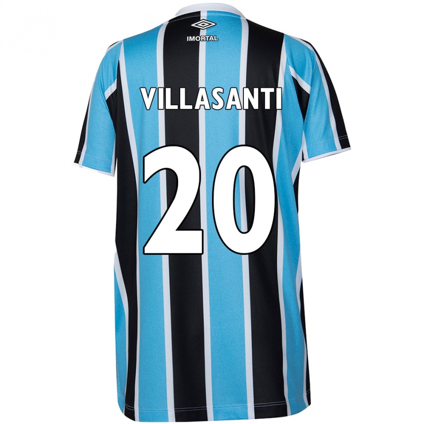 Dames Mathías Villasanti #20 Blauw Zwart Wit Thuisshirt Thuistenue 2024/25 T-Shirt