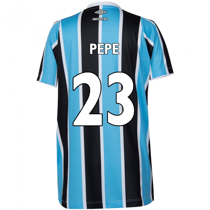 Dames Pepê #23 Blauw Zwart Wit Thuisshirt Thuistenue 2024/25 T-Shirt