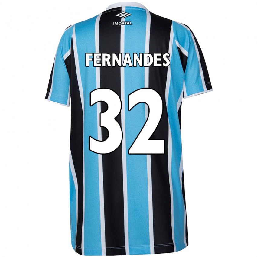 Dames Nathan Fernandes #32 Blauw Zwart Wit Thuisshirt Thuistenue 2024/25 T-Shirt