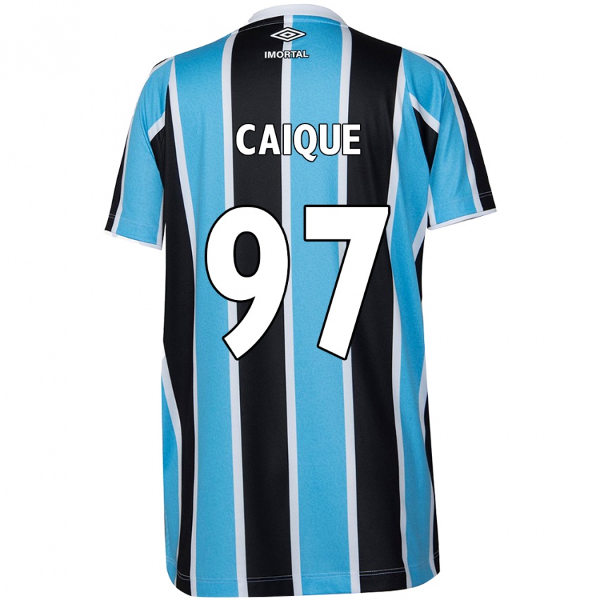 Dames Caíque #97 Blauw Zwart Wit Thuisshirt Thuistenue 2024/25 T-Shirt