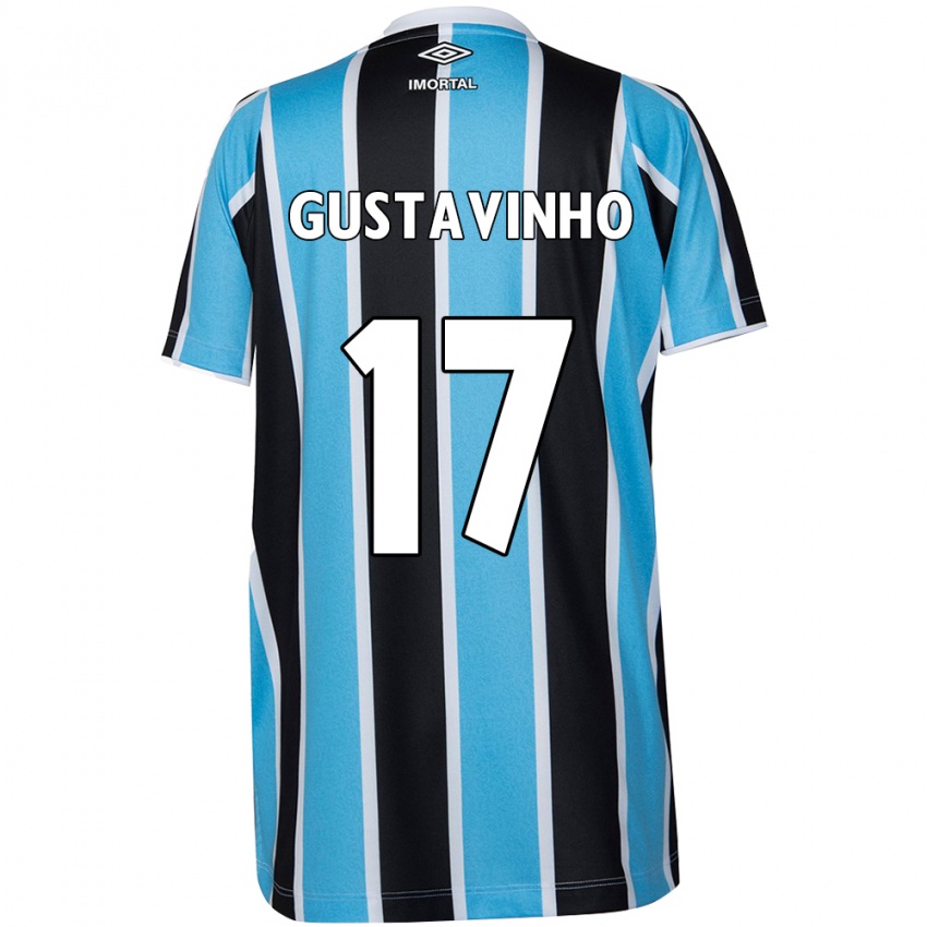 Dames Gustavinho #17 Blauw Zwart Wit Thuisshirt Thuistenue 2024/25 T-Shirt