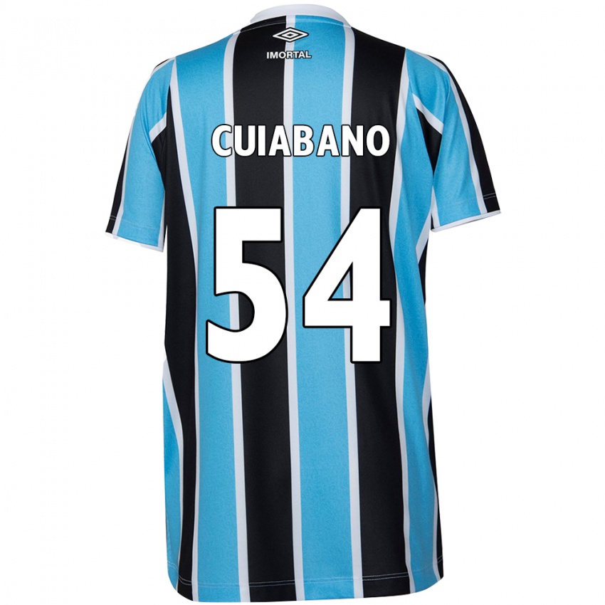 Dames Cuiabano #54 Blauw Zwart Wit Thuisshirt Thuistenue 2024/25 T-Shirt