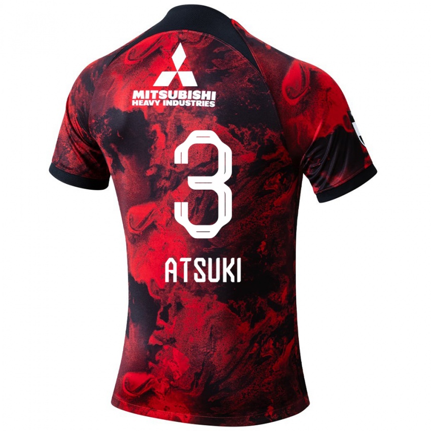 Dames Atsuki Ito #3 Rood Zwart Thuisshirt Thuistenue 2024/25 T-Shirt