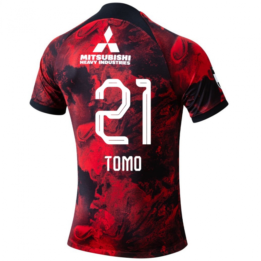 Dames Tomoaki Okubo #21 Rood Zwart Thuisshirt Thuistenue 2024/25 T-Shirt