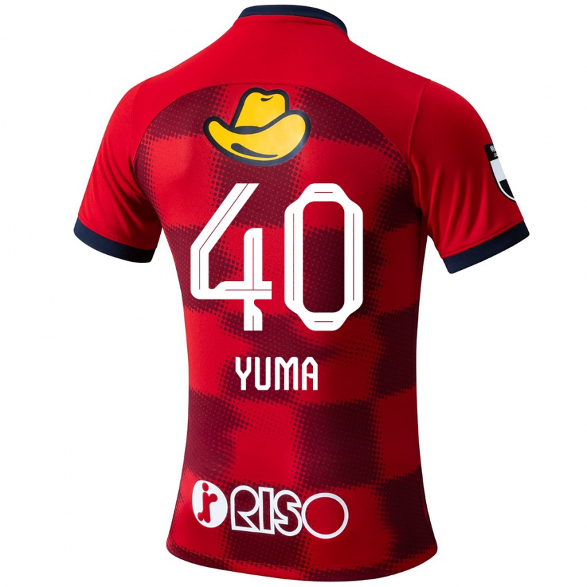 Dames Yuma Suzuki #40 Rood Blauw Wit Thuisshirt Thuistenue 2024/25 T-Shirt