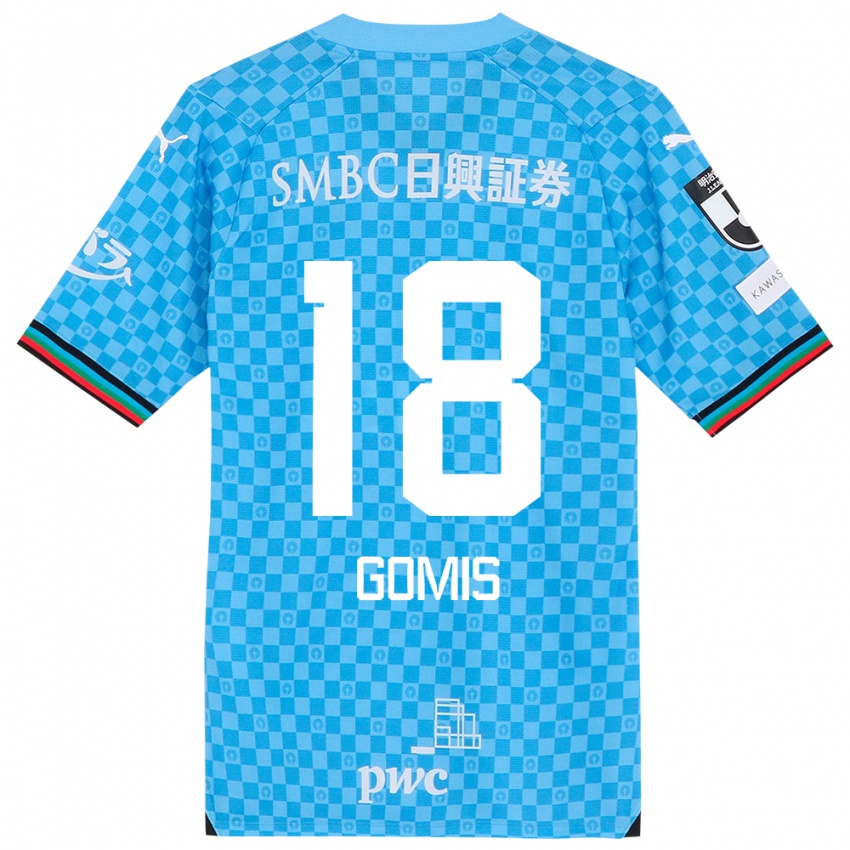 Dames Bafétimbi Gomis #18 Azuur Blauw Thuisshirt Thuistenue 2024/25 T-Shirt