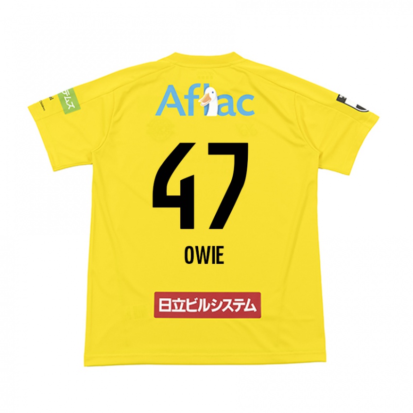 Dames William Owie #47 Geel Zwart Thuisshirt Thuistenue 2024/25 T-Shirt