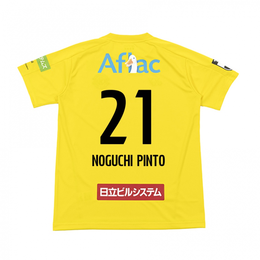 Dames Amato Noguchi Pinto #21 Geel Zwart Thuisshirt Thuistenue 2024/25 T-Shirt