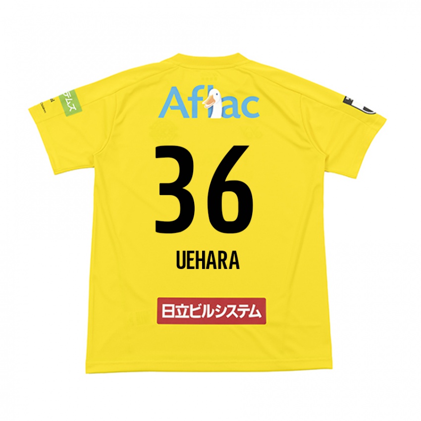 Dames Reo Uehara #36 Geel Zwart Thuisshirt Thuistenue 2024/25 T-Shirt