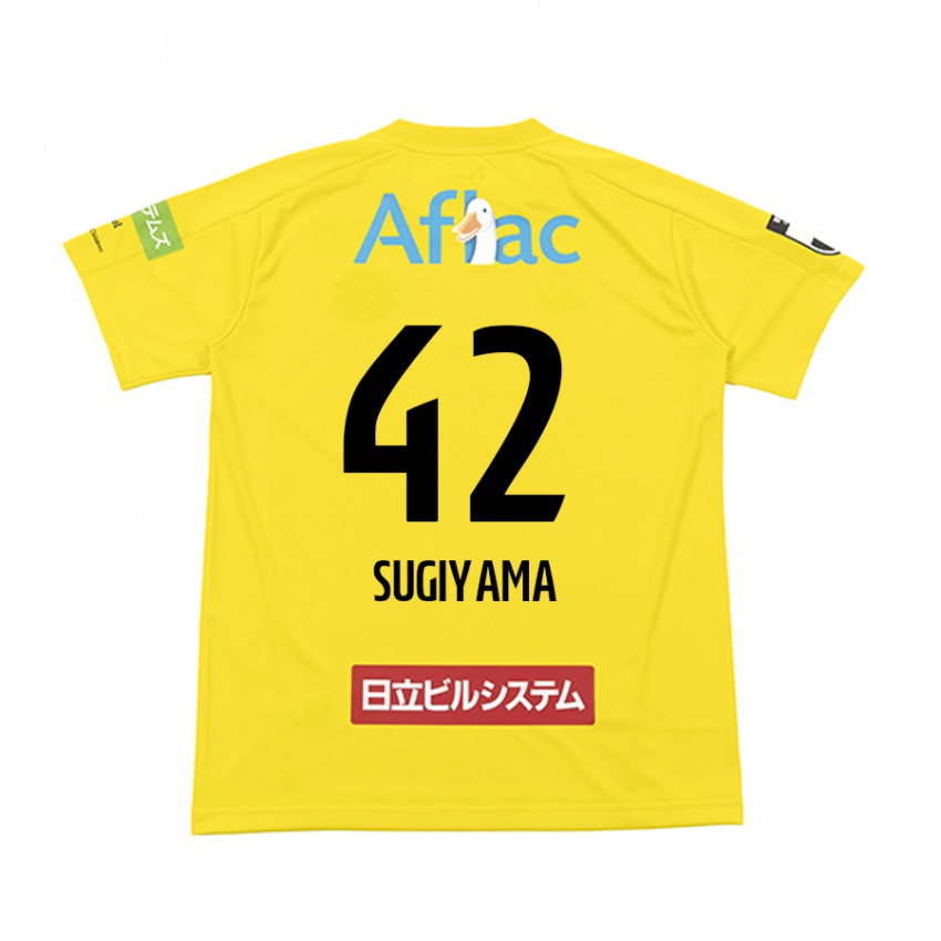 Dames Shunnosuke Sugiyama #42 Geel Zwart Thuisshirt Thuistenue 2024/25 T-Shirt