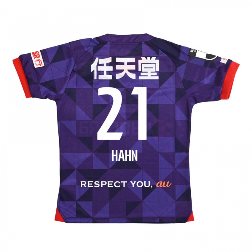 Dames Warner Hahn #21 Paars Wit Thuisshirt Thuistenue 2024/25 T-Shirt