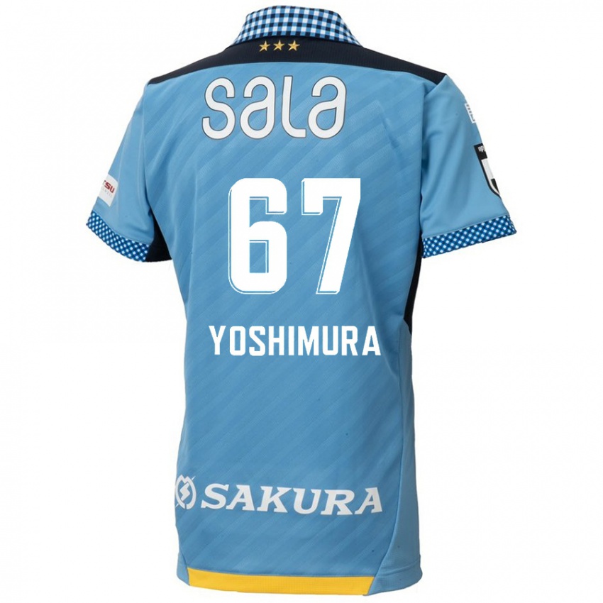 Dames Ryusei Yoshimura #67 Blauw Zwart Thuisshirt Thuistenue 2024/25 T-Shirt