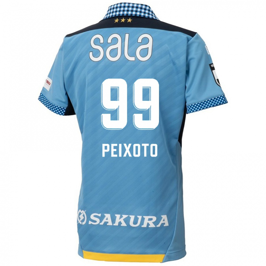 Dames Matheus Peixoto #99 Blauw Zwart Thuisshirt Thuistenue 2024/25 T-Shirt