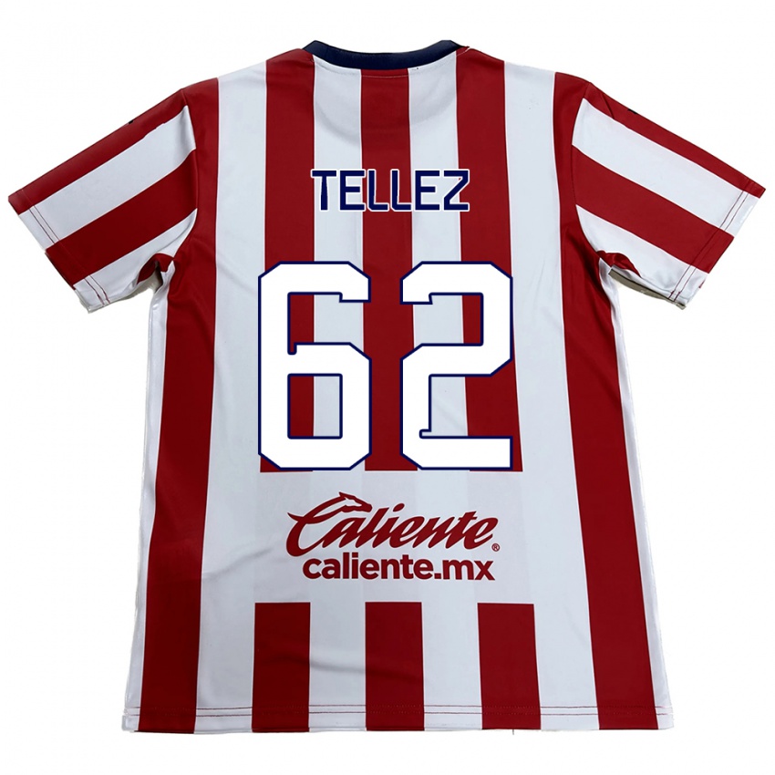 Dames Brandon Téllez #62 Rood Wit Thuisshirt Thuistenue 2024/25 T-Shirt