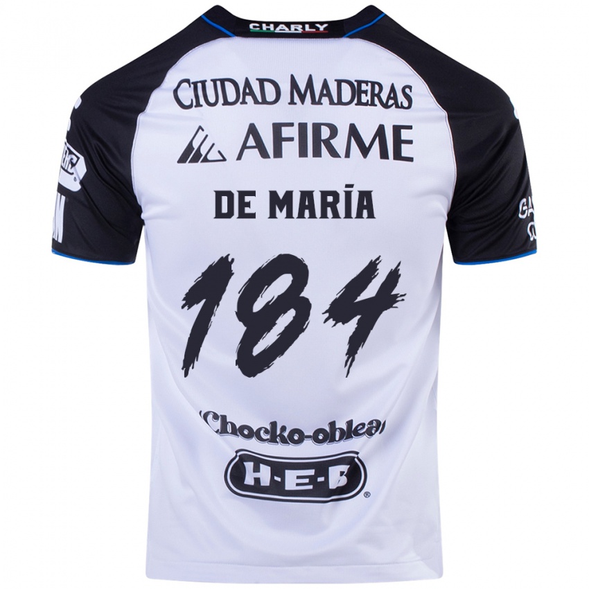 Dames Antonio De María Y Campos #184 Zwart Blauw Thuisshirt Thuistenue 2024/25 T-Shirt