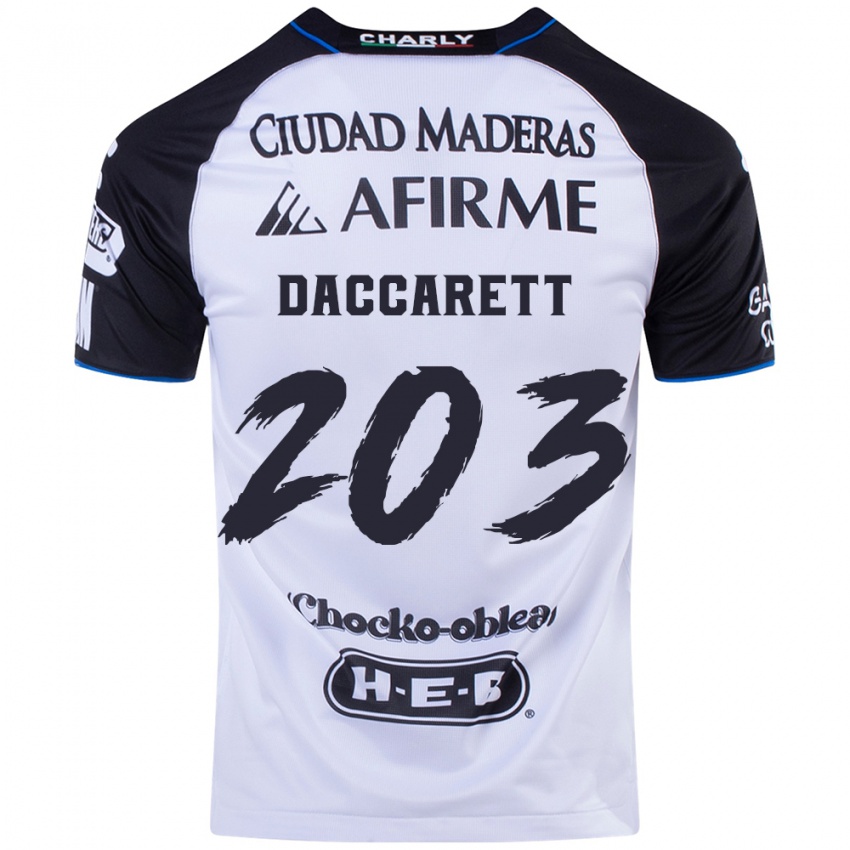 Dames Juan Daccarett #203 Zwart Blauw Thuisshirt Thuistenue 2024/25 T-Shirt