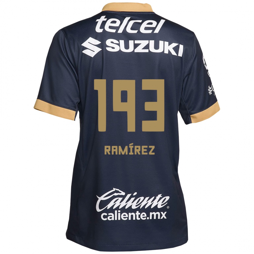 Dames Héctor Ramírez #193 Obsidiaan Goud Wit Uitshirt Uittenue 2024/25 T-Shirt