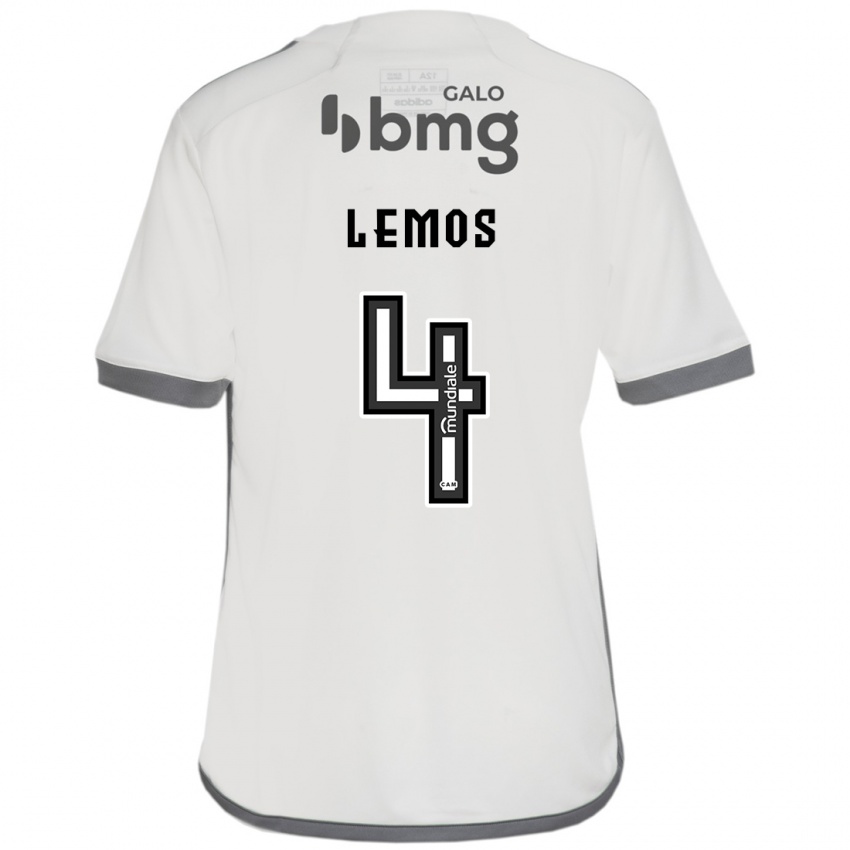 Dames Mauricio Lemos #4 Gebroken Wit Uitshirt Uittenue 2024/25 T-Shirt