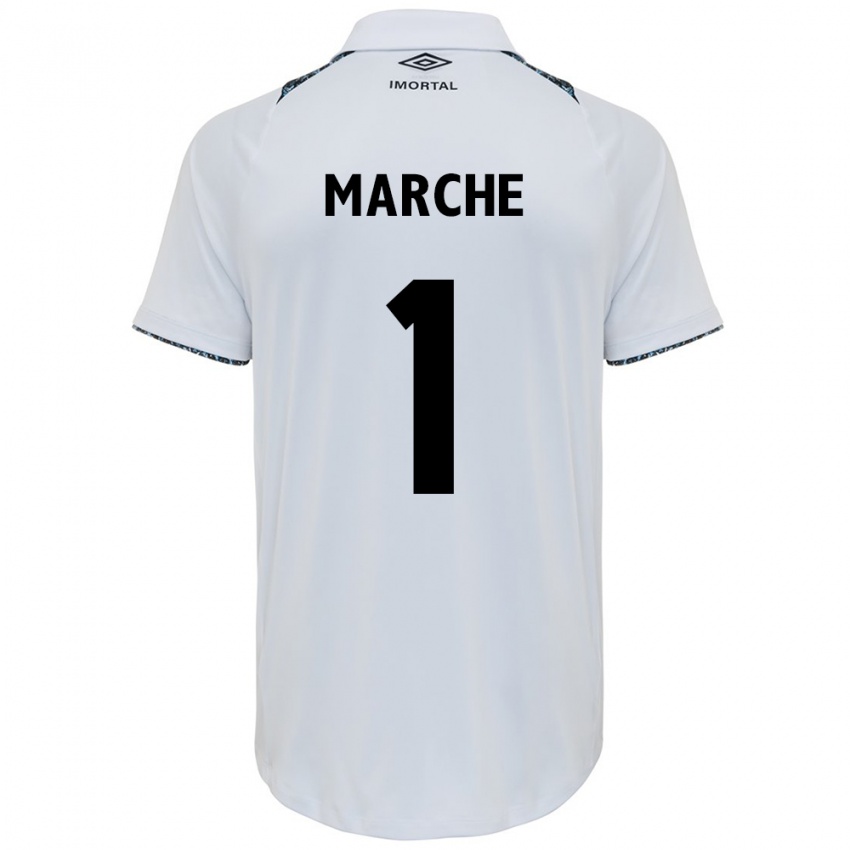 Dames Agustin Marchesin #1 Wit Blauw Uitshirt Uittenue 2024/25 T-Shirt