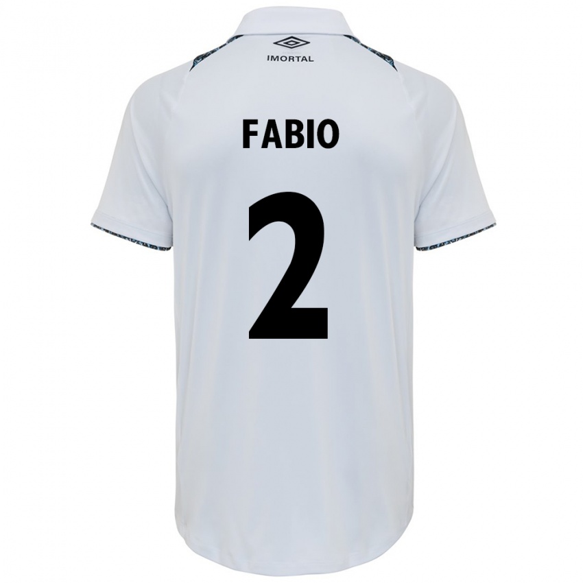 Dames Fábio #2 Wit Blauw Uitshirt Uittenue 2024/25 T-Shirt