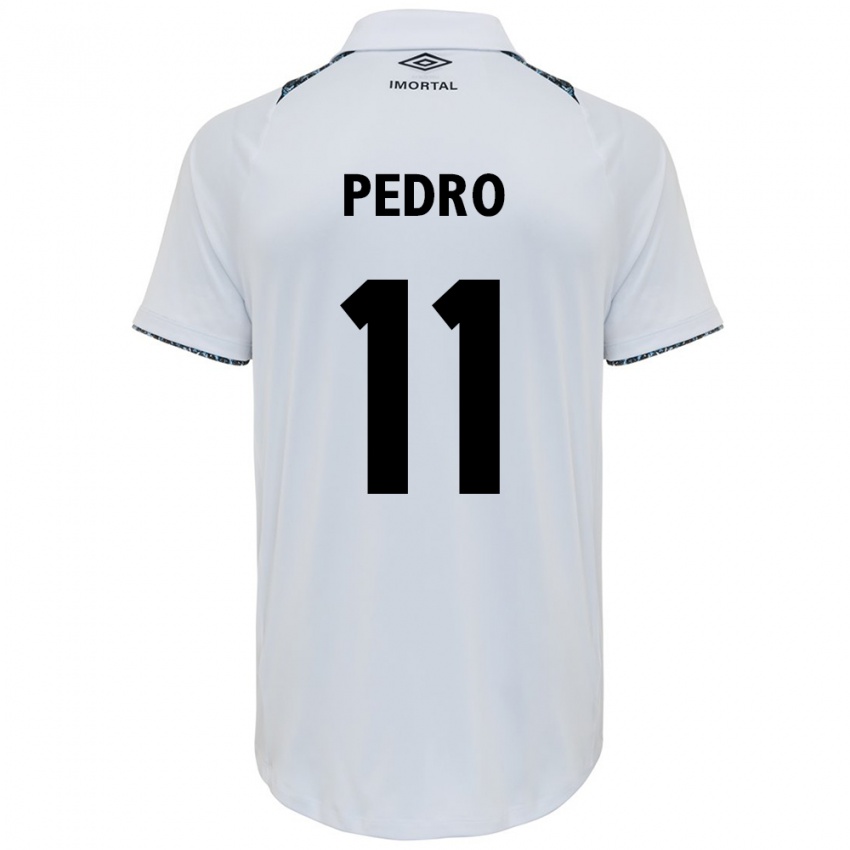 Dames João Pedro #11 Wit Blauw Uitshirt Uittenue 2024/25 T-Shirt