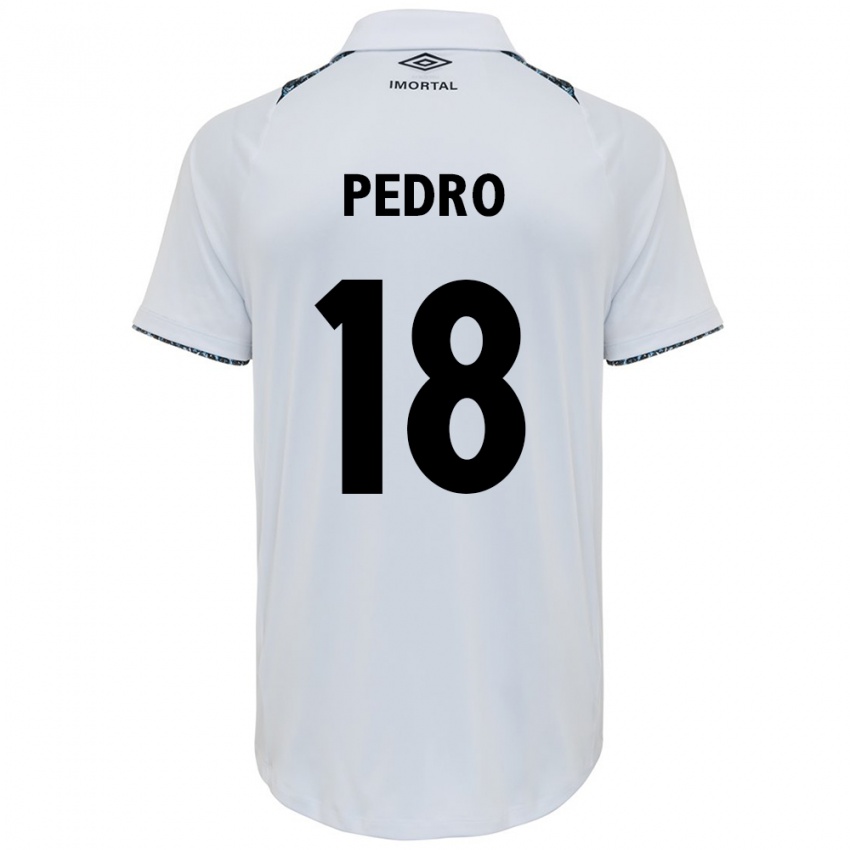 Dames João Pedro #18 Wit Blauw Uitshirt Uittenue 2024/25 T-Shirt