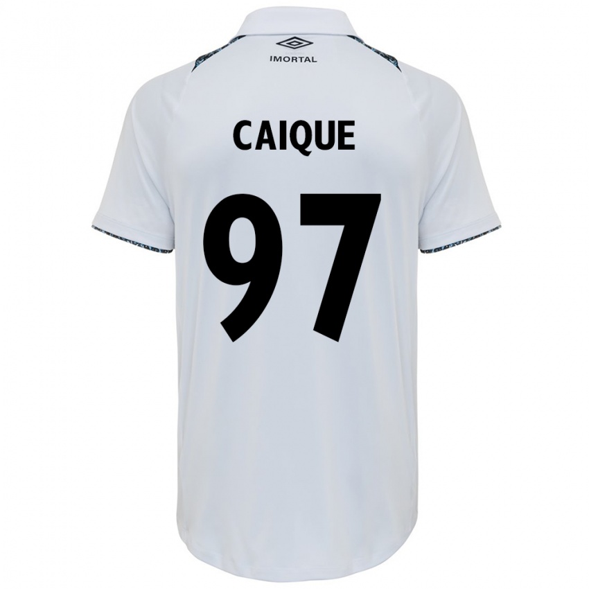 Dames Caíque #97 Wit Blauw Uitshirt Uittenue 2024/25 T-Shirt