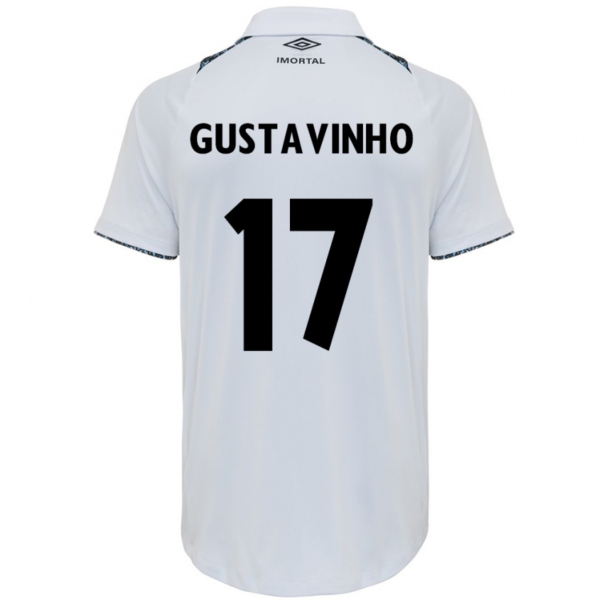 Dames Gustavinho #17 Wit Blauw Uitshirt Uittenue 2024/25 T-Shirt