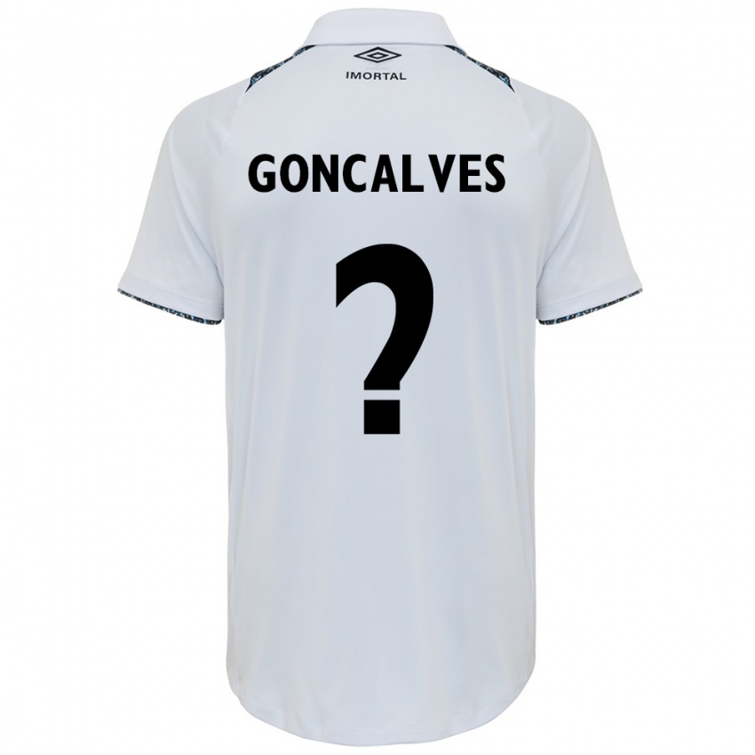 Dames Matheus Gonçalves #0 Wit Blauw Uitshirt Uittenue 2024/25 T-Shirt