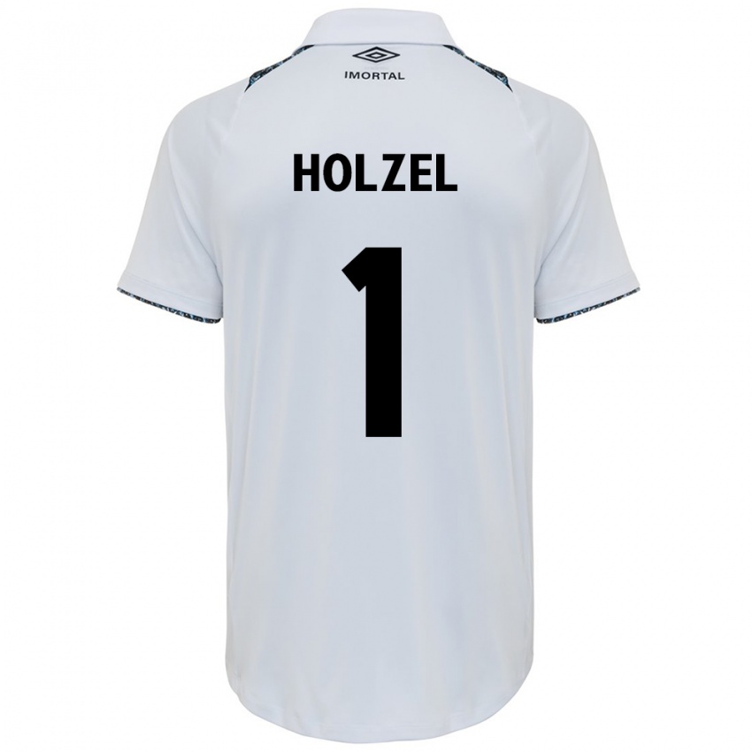 Dames Vivi Holzel #1 Wit Blauw Uitshirt Uittenue 2024/25 T-Shirt