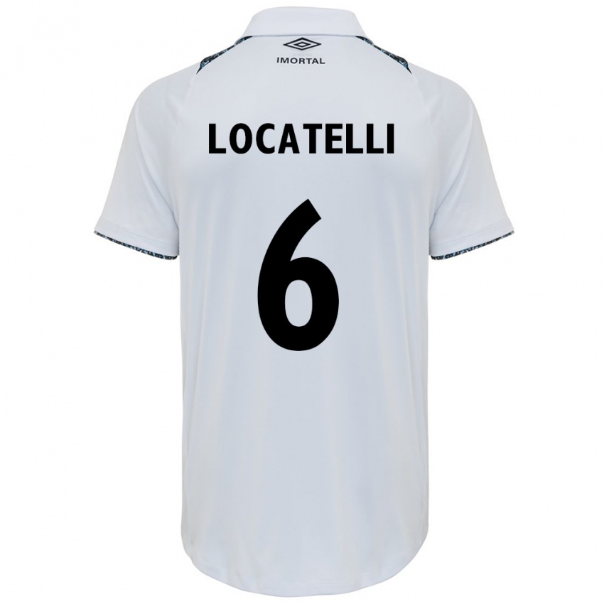 Dames Natane Locatelli #6 Wit Blauw Uitshirt Uittenue 2024/25 T-Shirt