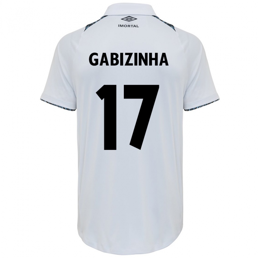 Dames Gabizinha #17 Wit Blauw Uitshirt Uittenue 2024/25 T-Shirt