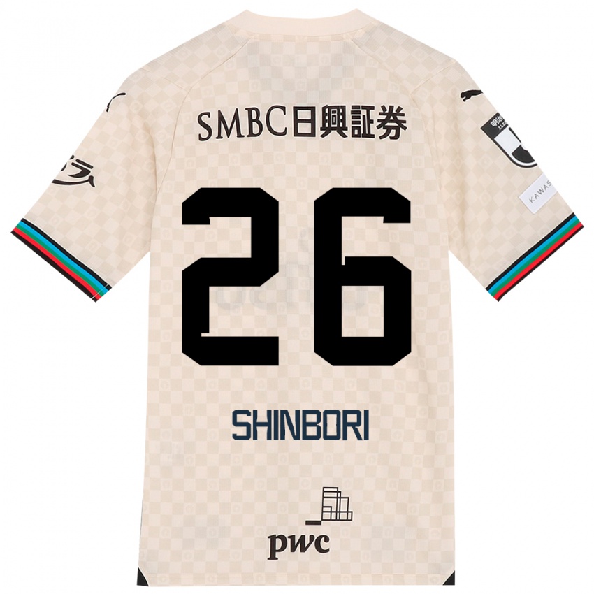 Dames Kakeru Shinbori #26 Wit Grijs Uitshirt Uittenue 2024/25 T-Shirt