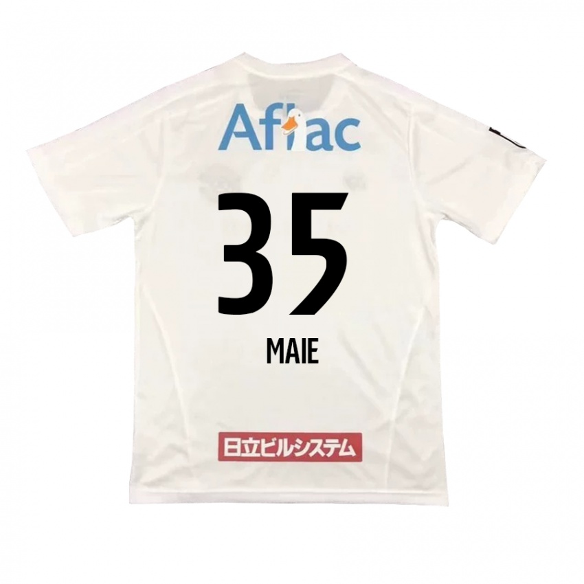 Dames Hidetaka Maie #35 Wit Zwart Uitshirt Uittenue 2024/25 T-Shirt