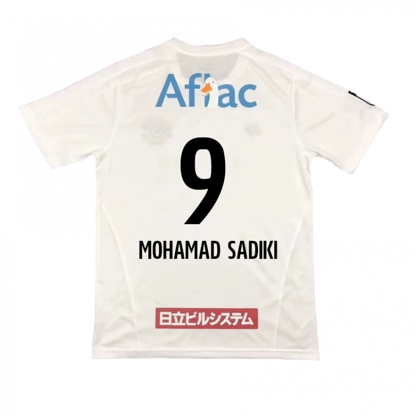 Dames Wade Mohamad Sadiki #9 Wit Zwart Uitshirt Uittenue 2024/25 T-Shirt