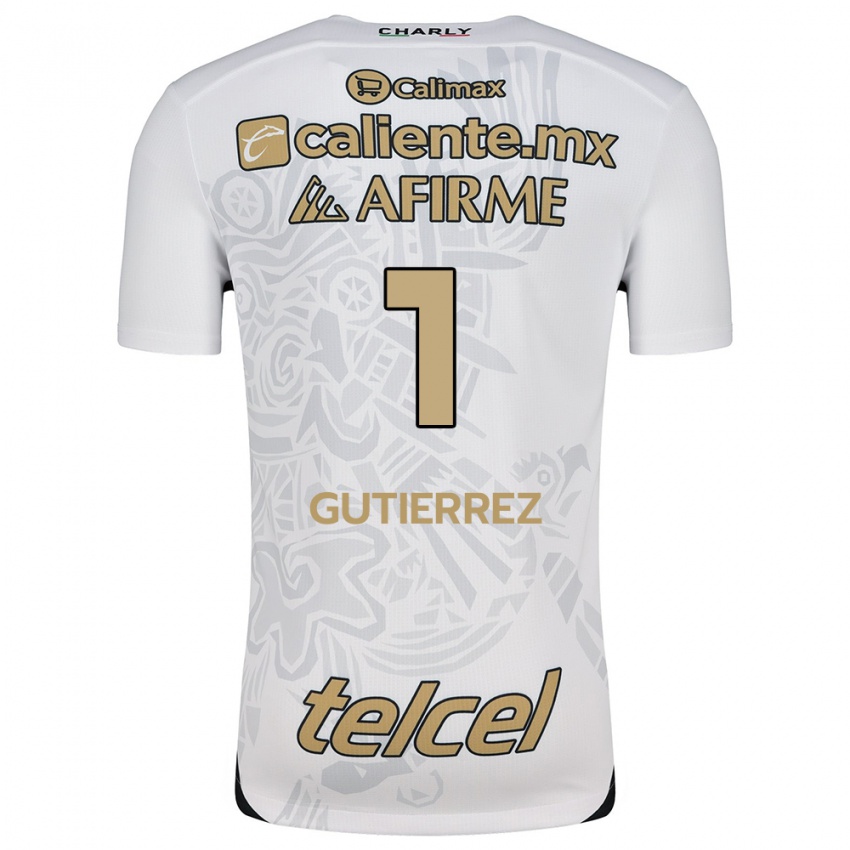 Dames Alejandra Gutierrez #1 Wit Zwart Uitshirt Uittenue 2024/25 T-Shirt