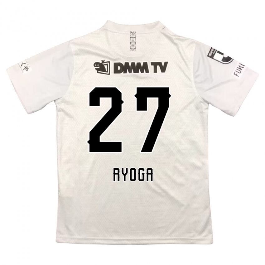 Dames Ryoga Sato #27 Grijs Zwart Uitshirt Uittenue 2024/25 T-Shirt