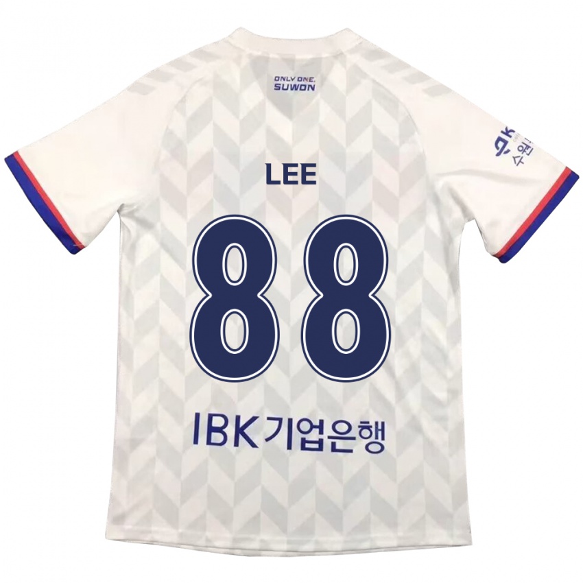 Dames Yong Lee #88 Wit Blauw Uitshirt Uittenue 2024/25 T-Shirt