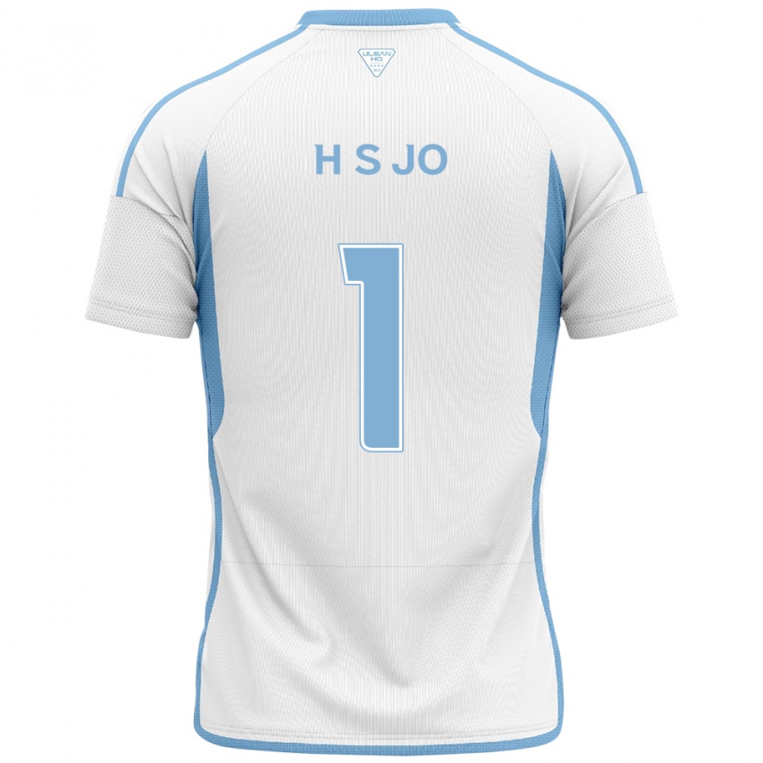 Dames Su-Hyeok Jo #1 Wit Blauw Uitshirt Uittenue 2024/25 T-Shirt