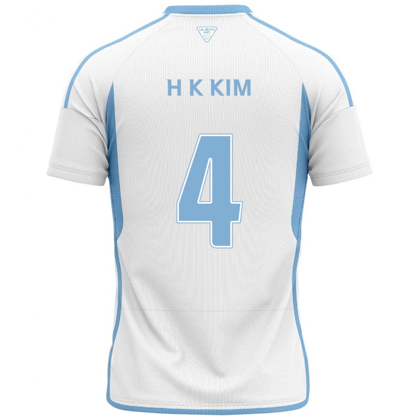 Dames Kee-Hee Kim #4 Wit Blauw Uitshirt Uittenue 2024/25 T-Shirt