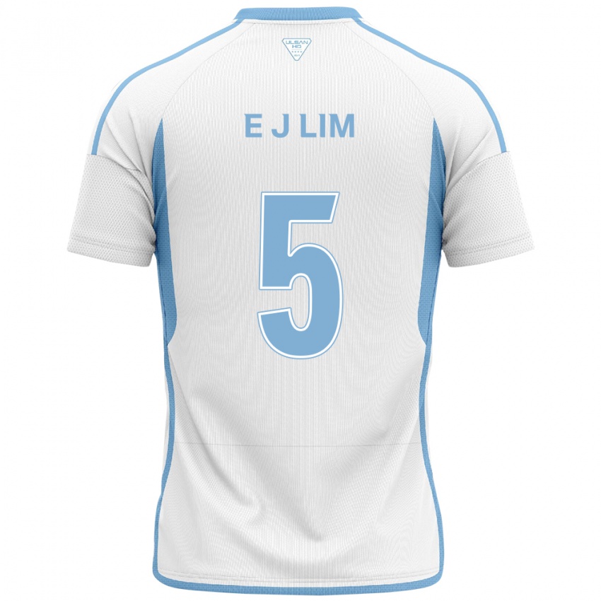 Dames Jong-Eun Lim #5 Wit Blauw Uitshirt Uittenue 2024/25 T-Shirt