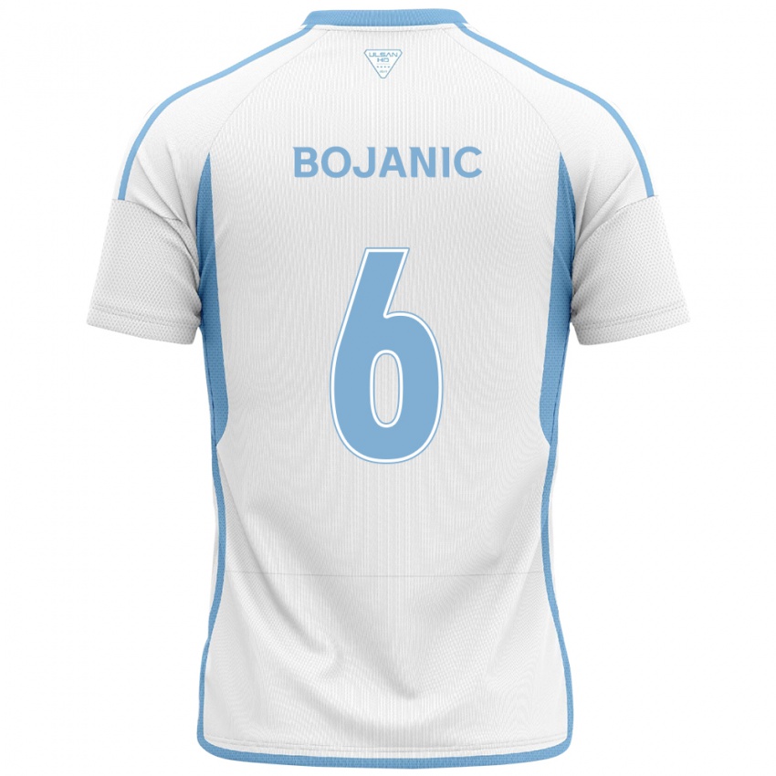 Dames Darijan Bojanic #6 Wit Blauw Uitshirt Uittenue 2024/25 T-Shirt