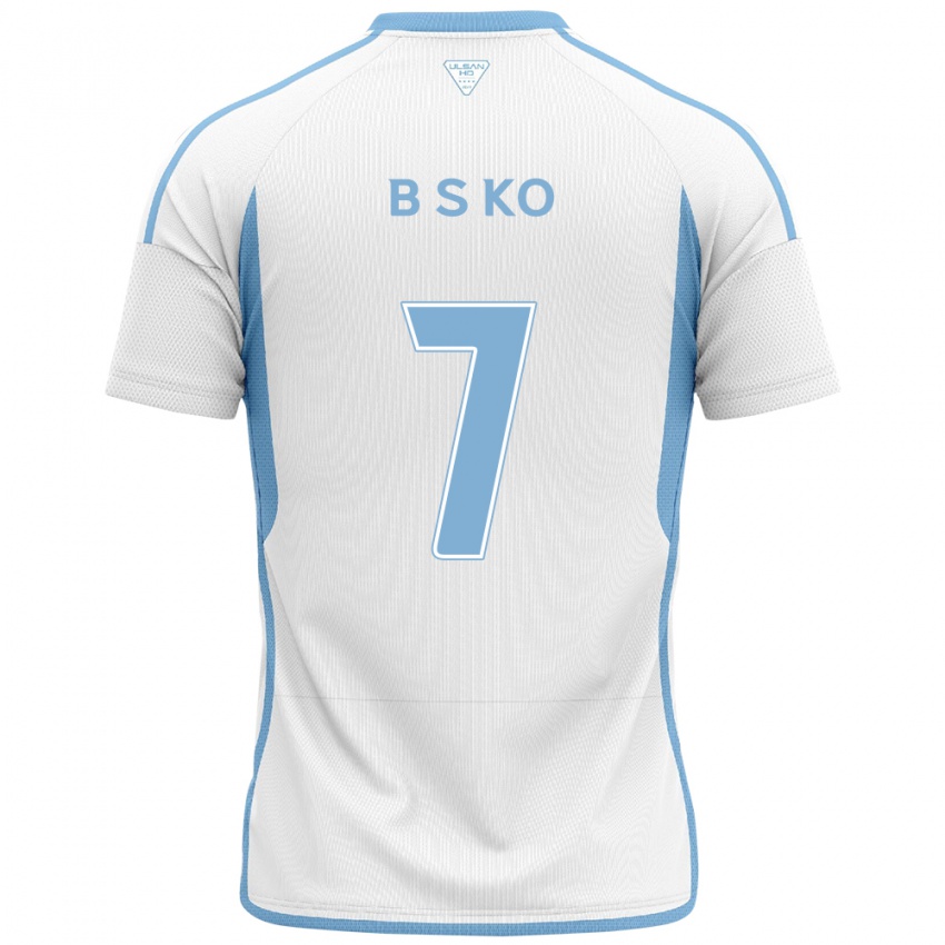 Dames Seung-Beom Ko #7 Wit Blauw Uitshirt Uittenue 2024/25 T-Shirt