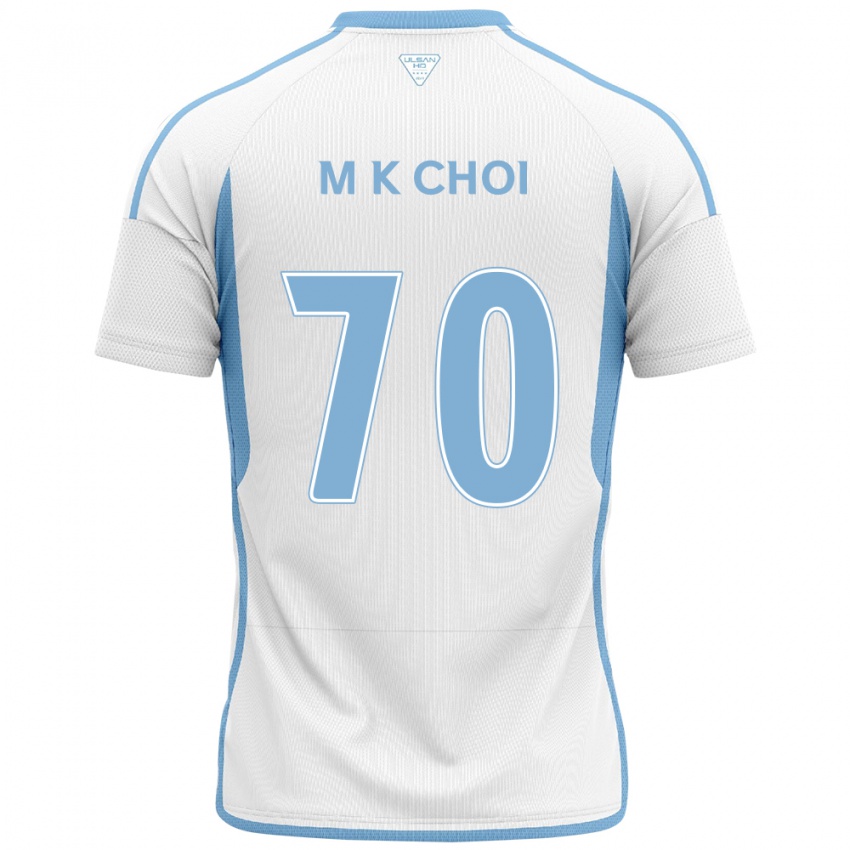 Dames Kang-Min Choi #70 Wit Blauw Uitshirt Uittenue 2024/25 T-Shirt