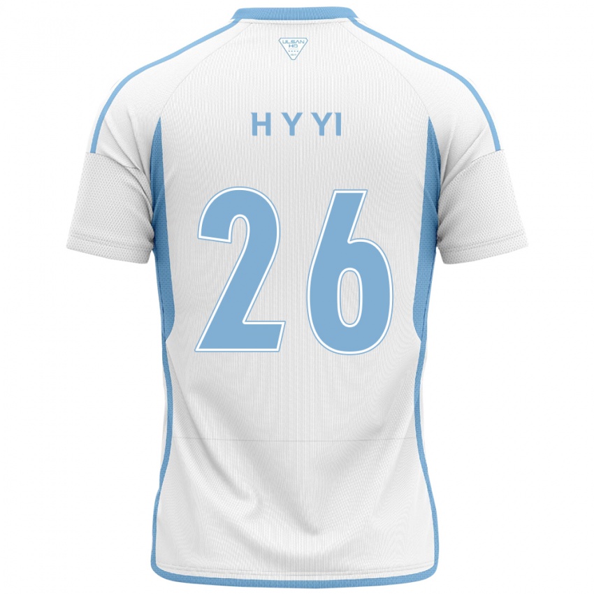 Dames Yong-Hyeon Yi #26 Wit Blauw Uitshirt Uittenue 2024/25 T-Shirt