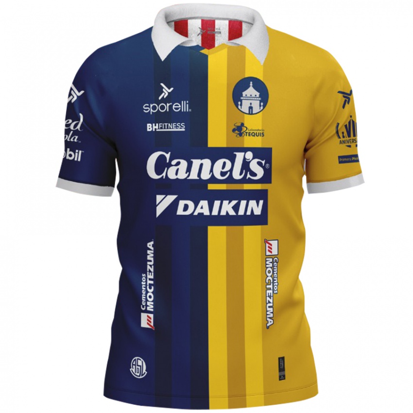 Dames Juan Castro #0 Blauw Geel Uitshirt Uittenue 2024/25 T-Shirt