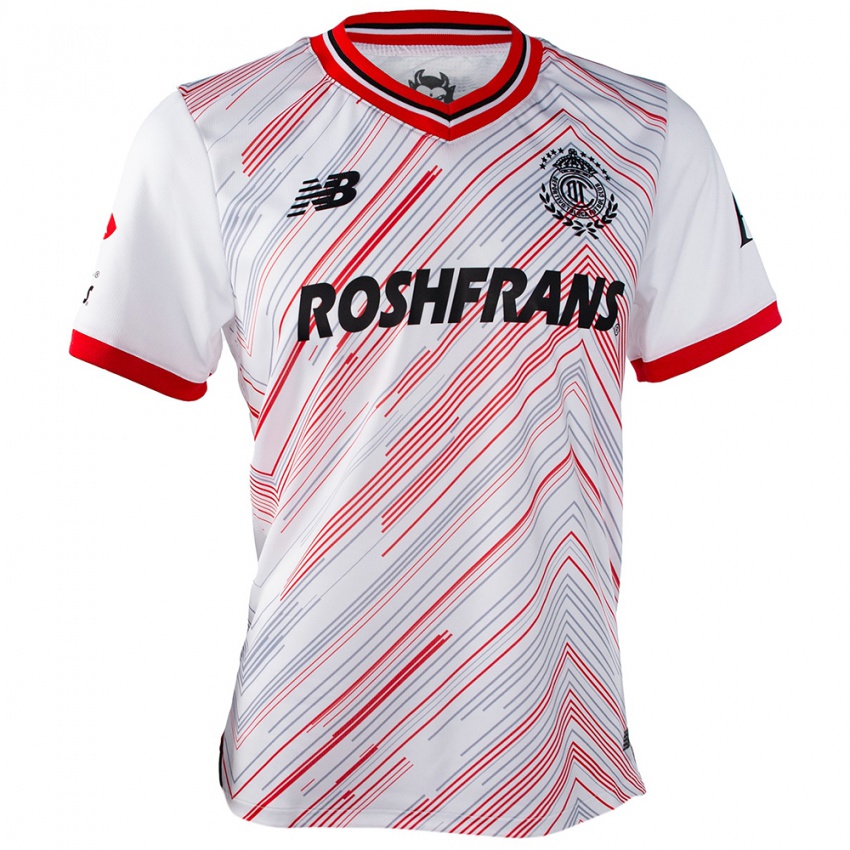 Dames Robert Morales #31 Wit Rood Uitshirt Uittenue 2024/25 T-Shirt