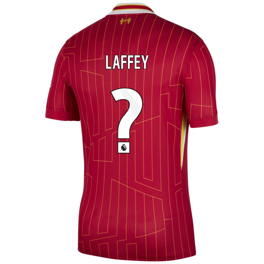 Kinderen Michael Laffey #0 Rood Geel Wit Thuisshirt Thuistenue 2024/25 T-Shirt