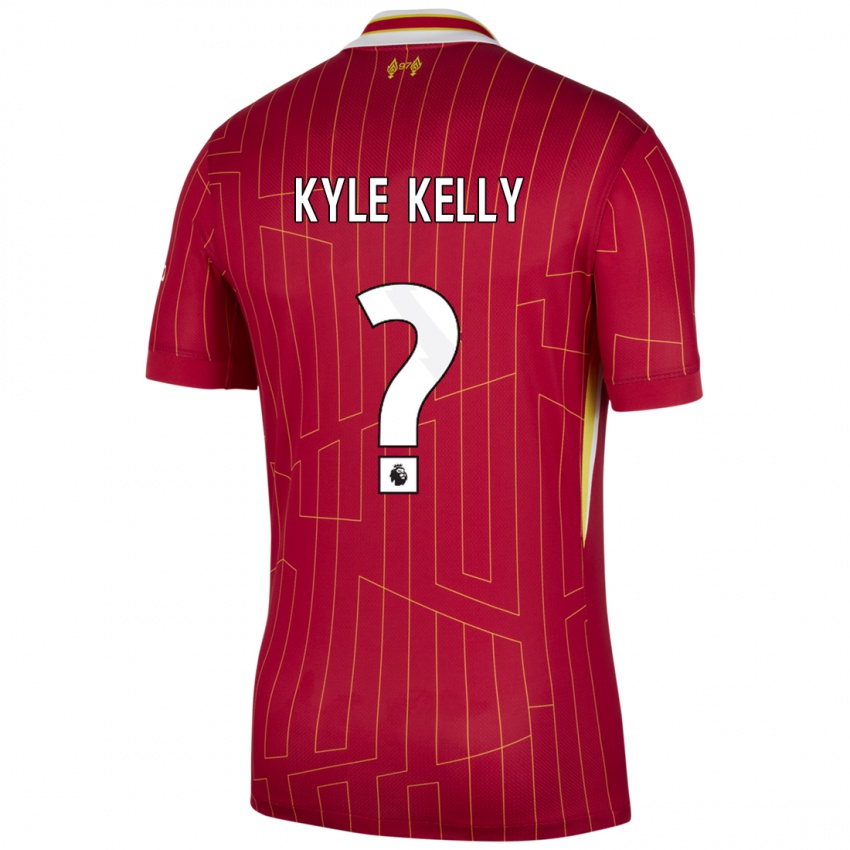 Kinderen Kyle Kelly #0 Rood Geel Wit Thuisshirt Thuistenue 2024/25 T-Shirt