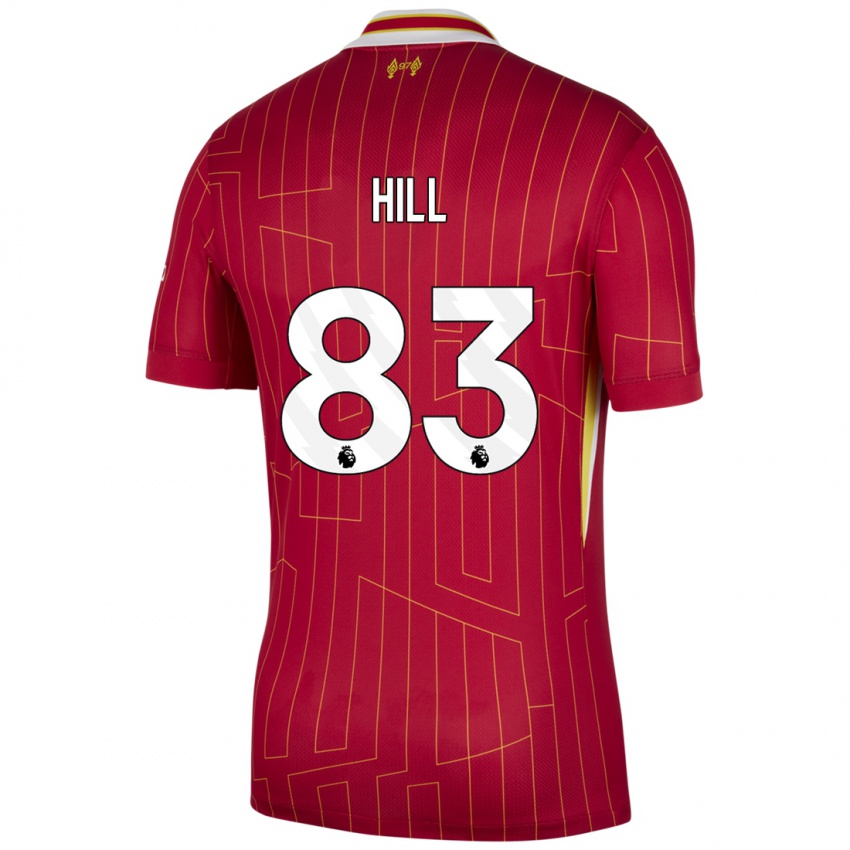 Kinderen Thomas Hill #83 Rood Geel Wit Thuisshirt Thuistenue 2024/25 T-Shirt